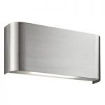 LED Satin Silver Finish With Polycarbonate Lens Wall Light