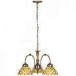 Raindrop Ceiling Light Finished In Antique Brass Clear