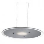 LED Bar Light Disc Ceiling Pendant With Frosted Edge Glass