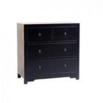 Anji Four Drawer Chest in Black