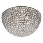 Chantilly Large 3 Lamp Chrome Ceiling Light With Crystal Buttons