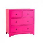 Anji Four Drawer Chest in Pink