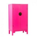 Anji 2 Door Spice Cupboard in Pink
