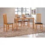 New Wellington Wooden Dining Table With 4 Chairs