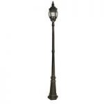Bel Aire 1 Light Cast Aluminium Black Outdoor Post Lamp