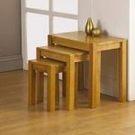 Evelyn Wooden Nest of Tables Finish In Oak