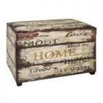 Home Vintage Contemporary Trunk Bench With Storage