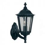 Alex Cast Aluminium Outdoor Uplight Wall Lamp With Clear Glass
