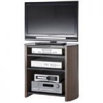 Walnut Veneer LCD TV Stand With 4 Shelves