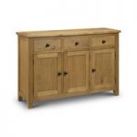 Raven Wooden Sideboard In Oak Finish With 3 Door And 3 Drawer