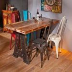 Amar Urban Chic Rectangular Multi Coloured Dining Table Only