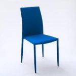 Mila Upholstered Blue Dining Chair