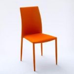 Mila Upholstered Orange Dining Chair