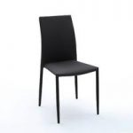 Mila Upholstered Black Dining Chair