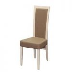 Kati Cream High Gloss Wooden Frame Dining Chair