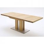Bergamo Extendable Dining Table Wide In Solid Oak