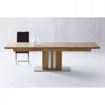 Bolzano Extendable Dining Table Wide In Solid Oak