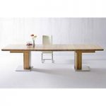 Bari Extendable Dining Table Rectangular In Solid Oak