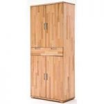 Cento Solid Core Beech Storage Cabinet With 4 Door And 1 Drawer