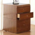 Juoly Office Pedestal In Walnut With 3 Drawers
