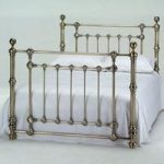 Victoria Antique Brass Finish Metal Double Bed