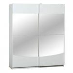 Caly White 2 Door Sliding Wardrobe With Mirror In Middle Section