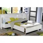 Sinatra Contemporary White High Gloss Finish Double Bed