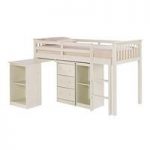 Milli Solid Off White Finish Sleep Station With Pull Out Desk
