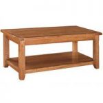 Hailey Solid Oak Finish Wooden Coffee Table