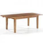Hailey Solid Oak Finish Extendable Dining Table Only