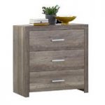 Country44 Wild Oak Finish 3 Drawer Chest