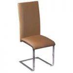 Arizona Brown Faux Leather Dining Chair