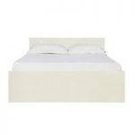 Curio Cream High Gloss Finish King Size Bed