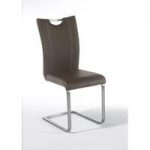 Pavo Swinging Cappuccino Faux Leather Dining Chair