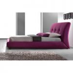Sache Ruby Pink Fabric Finish Double Bed