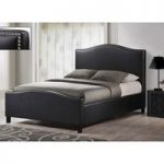 Tuxford Black Faux Leather Double Bed