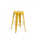 Hoxton Yellow Metal Finish Vintage Look Stackable Bar Stool