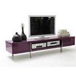 Brisbane LCD TV Stand In Violet High Gloss Finish With 2 Drawer