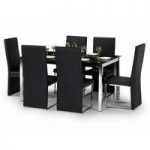 Tempo Glass Dining Table And 4 Tempo Chairs