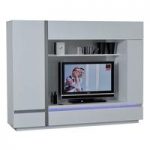 Crossana Entertainment Unit In White High Gloss With LED Light