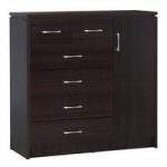 Carlo Chest of Drawers In Walnut With 4+2 Drawers And 1 Door