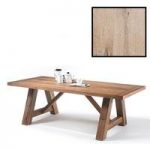 Bristol 180cm Dining Table In Solid White Oak With 4 Legs