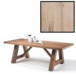 Bristol 220cm Dining Table In Solid White Oak With 4 Legs