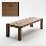 Leeds 180cm Dining Table In Solid Bassano Oak With 4 Legs