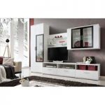 Westfield Living Room Set In White And Black With LED Light