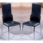 Delta Black Dining Room Chair In A Pair