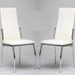 Folio White Dining Room Chair in A Pair