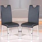 Octavio Black Dining Chairs In A Pair
