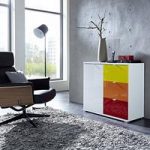 Colorado Sideboard In White With 1 Door And 3 Drawers