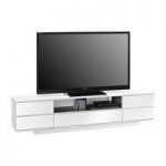 Norstone LCD TV Stand Wide In White And Black High Gloss